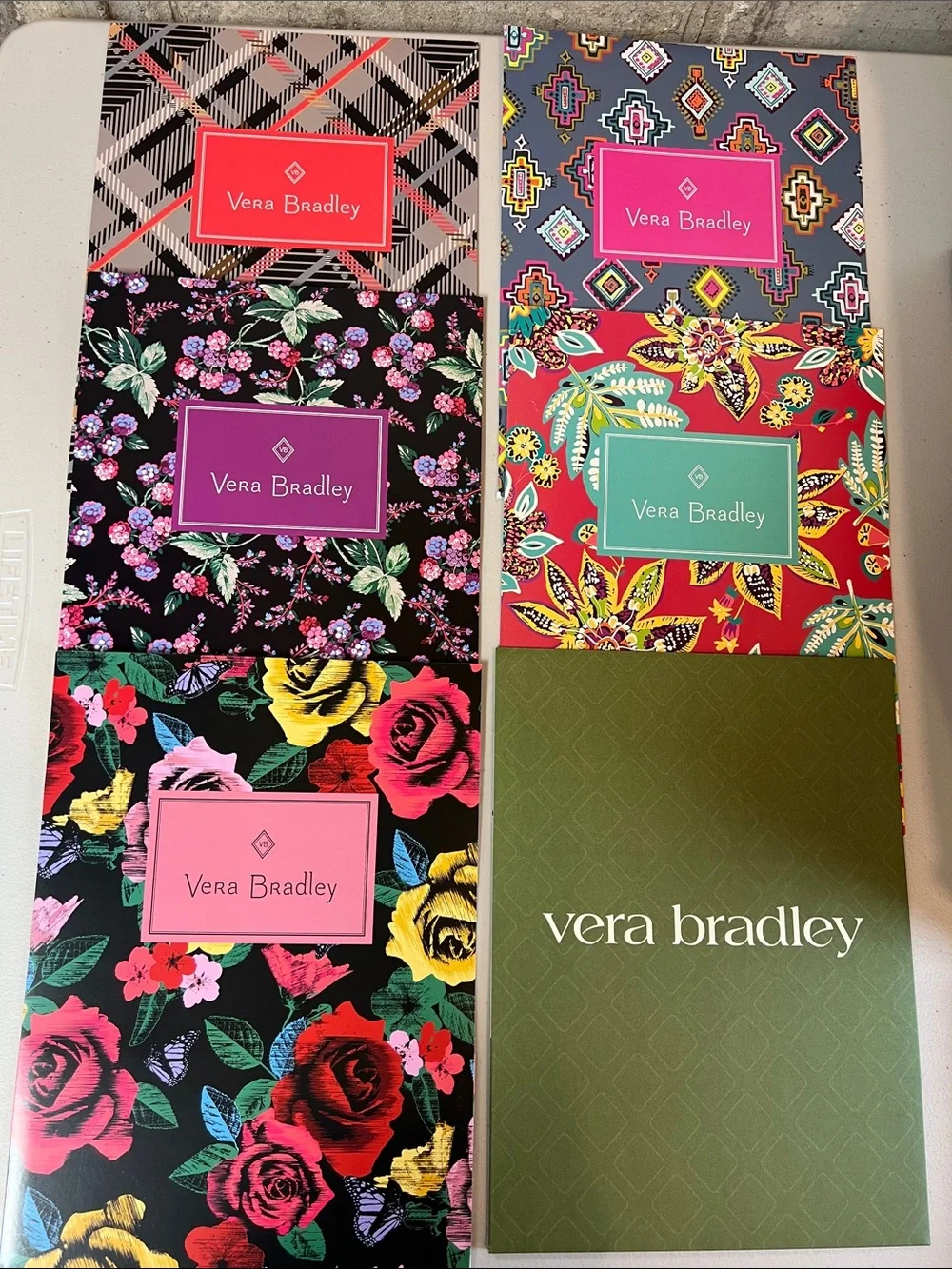 Vera Bradley Lot of 6 Pocket Folders matches Purses Bags